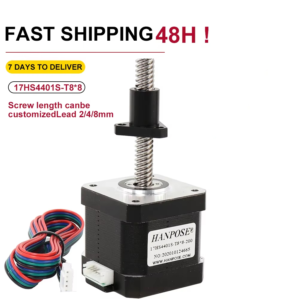 Lead Screw 8Mm - Moteur pas à pas Nema17 17HS4401S-T8