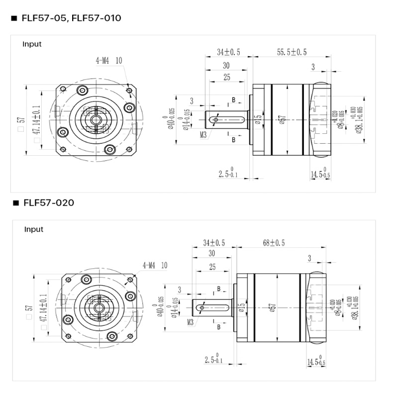 FLF57-05 Nema 23 réducteur pla - Nema23 Stepper avis et prix