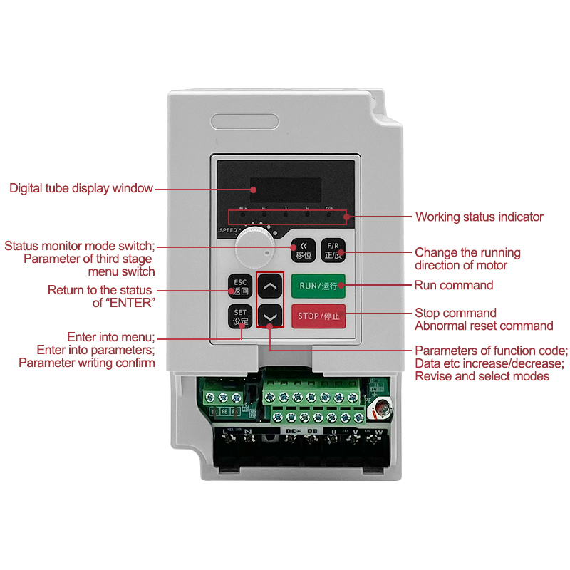 Onduleur VFD 1.5kw 110v/220v/3 - Spindle Motor avis et prix